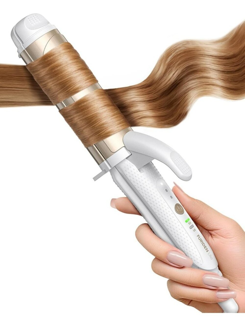 Dual-Voltage 2-in-1 Curling Iron - Travel-Friendly Hair Tool for Gorgeous Curls